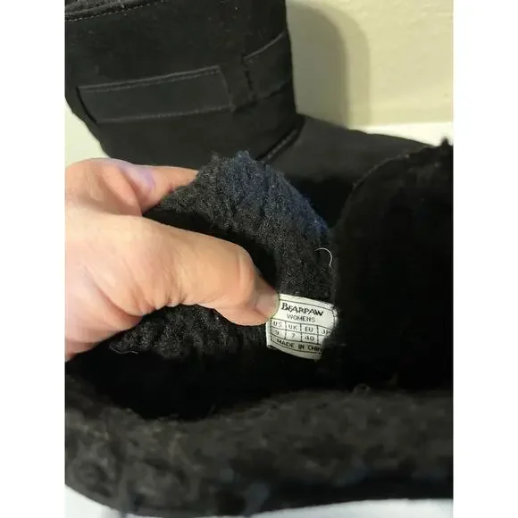 Bear paw women’s black boots size 9 - Picture 7 of 7